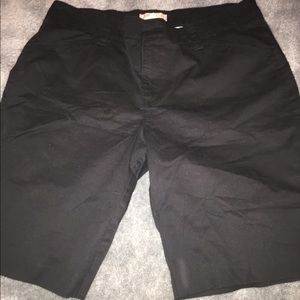 Black Bermuda shorts